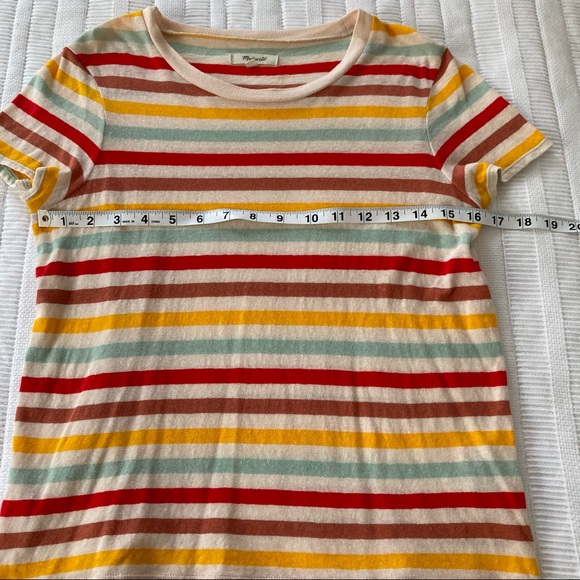 Madewell Akita Stripe Lo-Fi Shrunken Tee - Picture 6 of 11